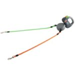 Wigzi Hundeleine Dual Doggie grau, Länge: ca. 3 m