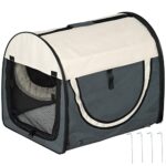PawHut Hundetransportbox in Größe M M: 61 x 46 x 51 cm (LxBxH)   Hundebox Transportbox faltbar Hundetransportbox