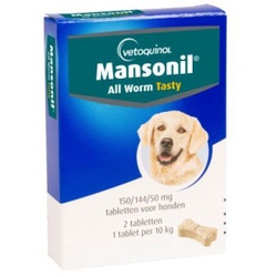 Mansonil All Worm Tasty - 6 Tabletten