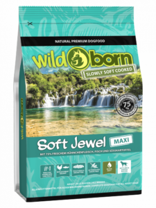 Hundefutter getreidefrei mit Hühnchen + Fisch 4 kg Trockenfutter WILDBORN Soft Jewel MAXI