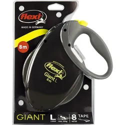 flexi Giant L Gurt 8 m für Hunde bis 50 kg, schwarz/neongelb