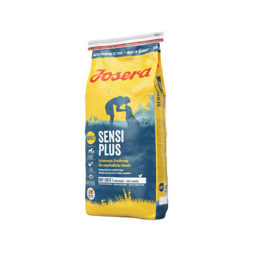 JOSERA SensiPlus (1 x 12,5 kg) | Hundefutter mit Ente für empfindliche Hunde | Super Premium Trockenfutter für ausgewachsene Hunde | 1er Pack 12.5 kg (1er Pack)